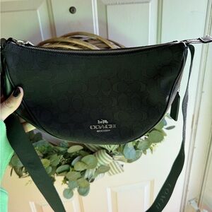 Coach Black Crescent Shape Bag